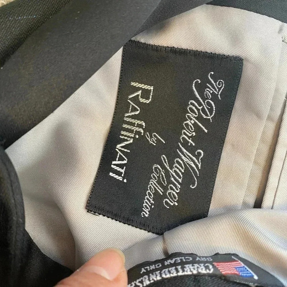 The Robert Wagner Collection By Raffinati Formal 1 Button Blazer Mens 40L Pocket - Picture 4 of 7